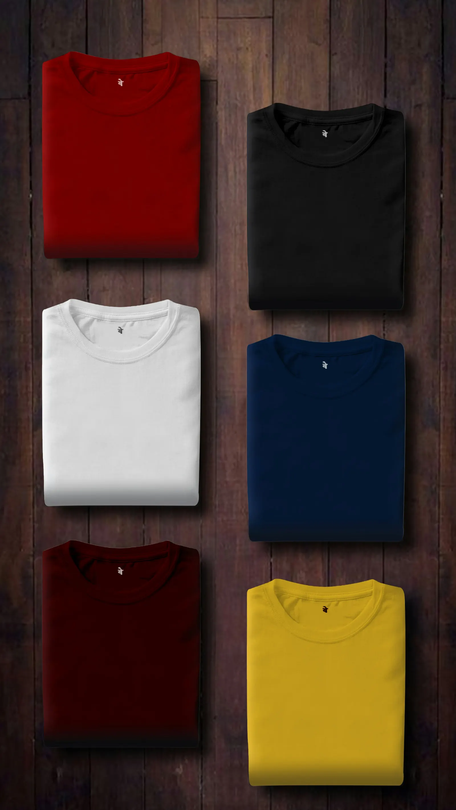 Camisetas lisas dobladas listas para personalizar con vinilo textil