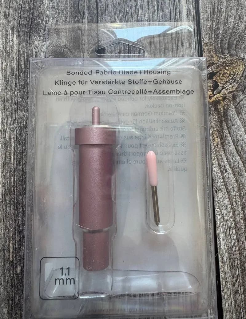 Cuchilla para tela con respaldo y portacuchillas para Cricut